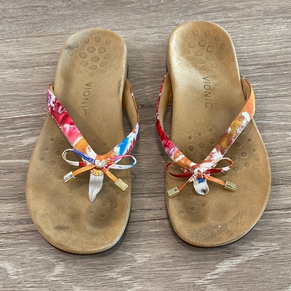 Vionic Rainbow Flip Flops *Size 10* - Picture 1 of 5